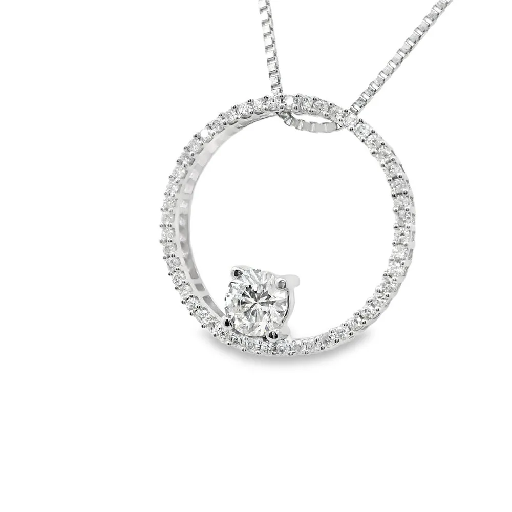 0.40ct Canadian Diamond Circle of Love 1.05ctw total diamonds on 18k white gold