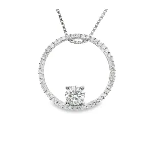 0.40ct Canadian Diamond Circle of Love 1.05ctw total diamonds on 18k white gold