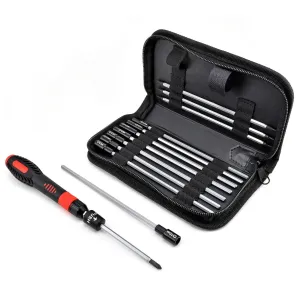 13-piece Technician's Precision Extendable Ratchet Screw and Nut Driver Set