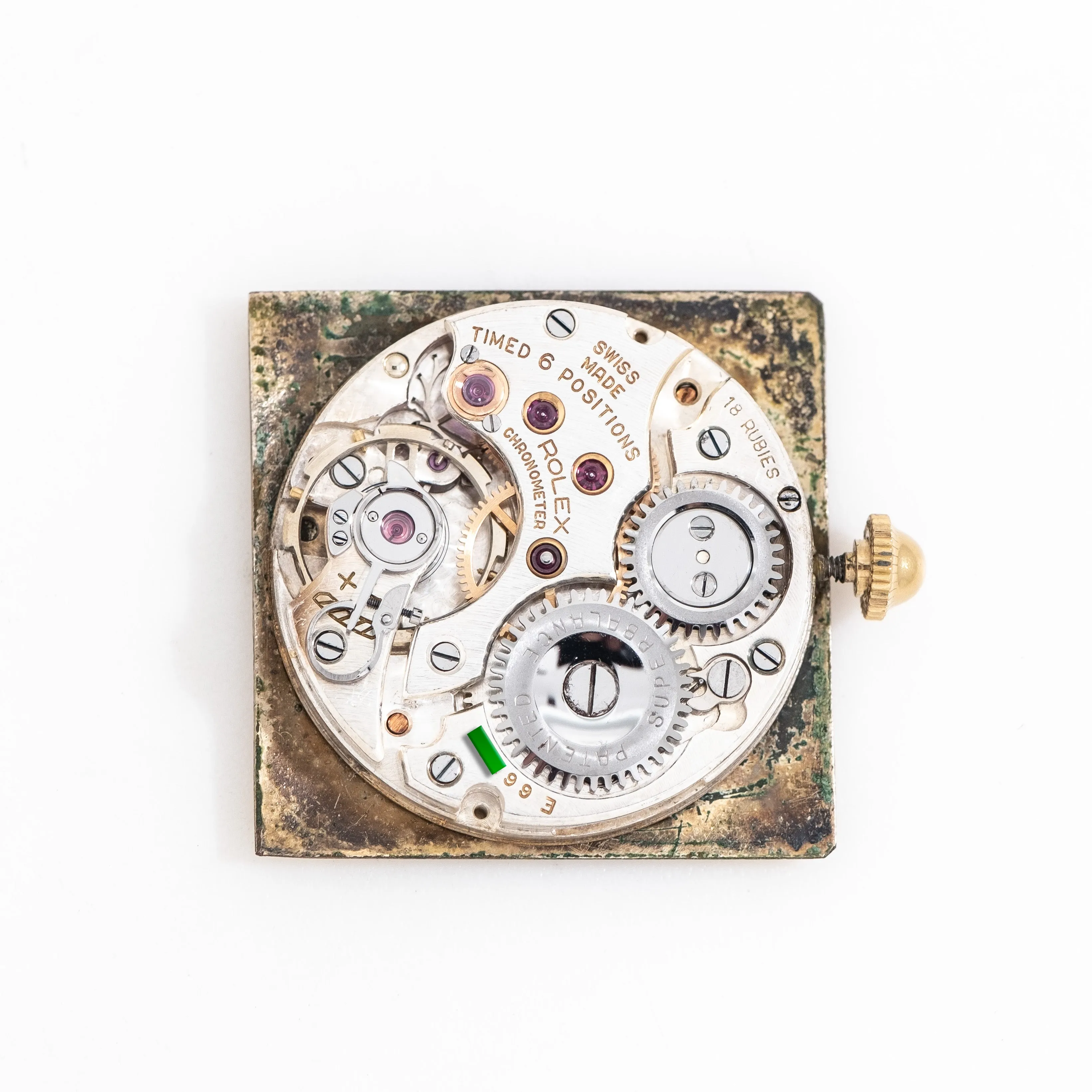 1945 Vintage Rolex Precision Chronometer "Modele Depose" Ref. 4330 Watch in Solid 18k Yellow (# 14851)