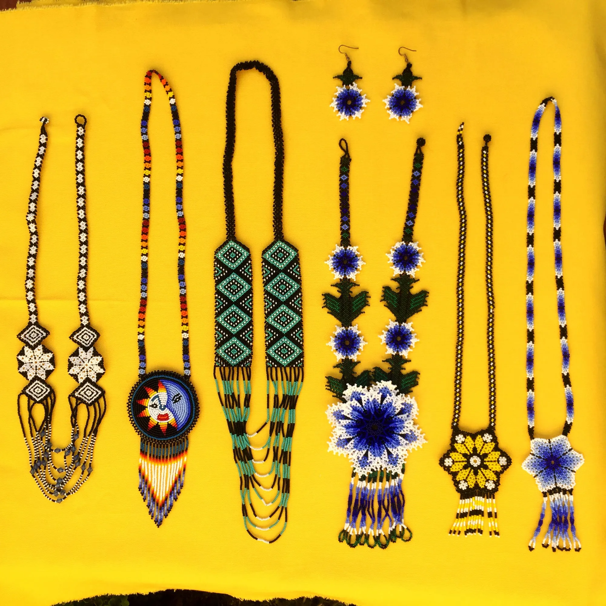 20 Wholesale Mexican Huichol Beaded Necklaces Unique Statement Jewellery