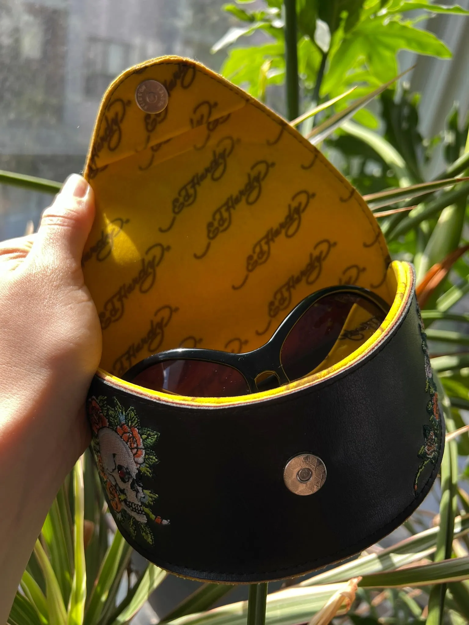 2000s Vintage Ed Hardy Diamonte Sunglasses
