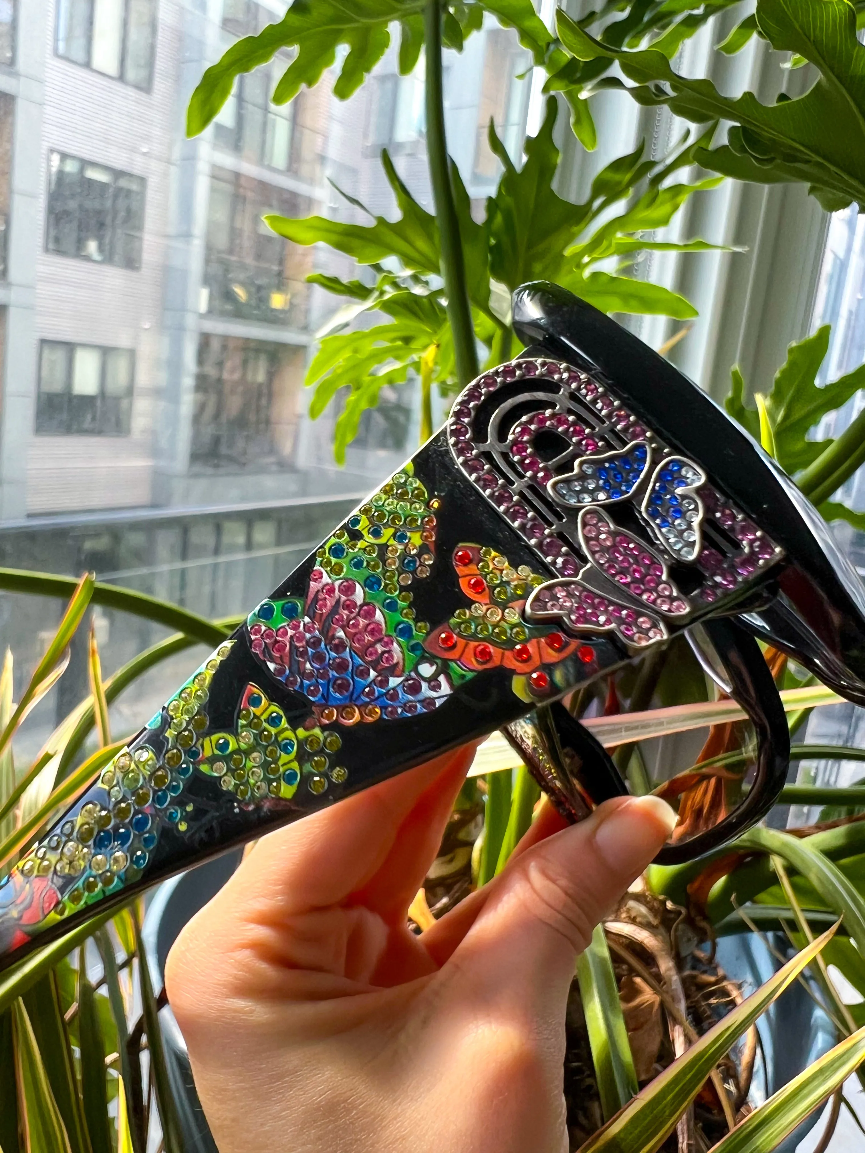 2000s Vintage Ed Hardy Diamonte Sunglasses