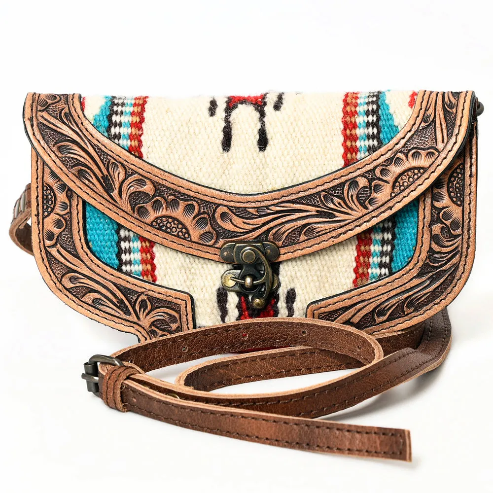 ADBG829G American Darling Hand Tooled Saddle Blanket Genuine Leather Women Bag Western Handbag Purse