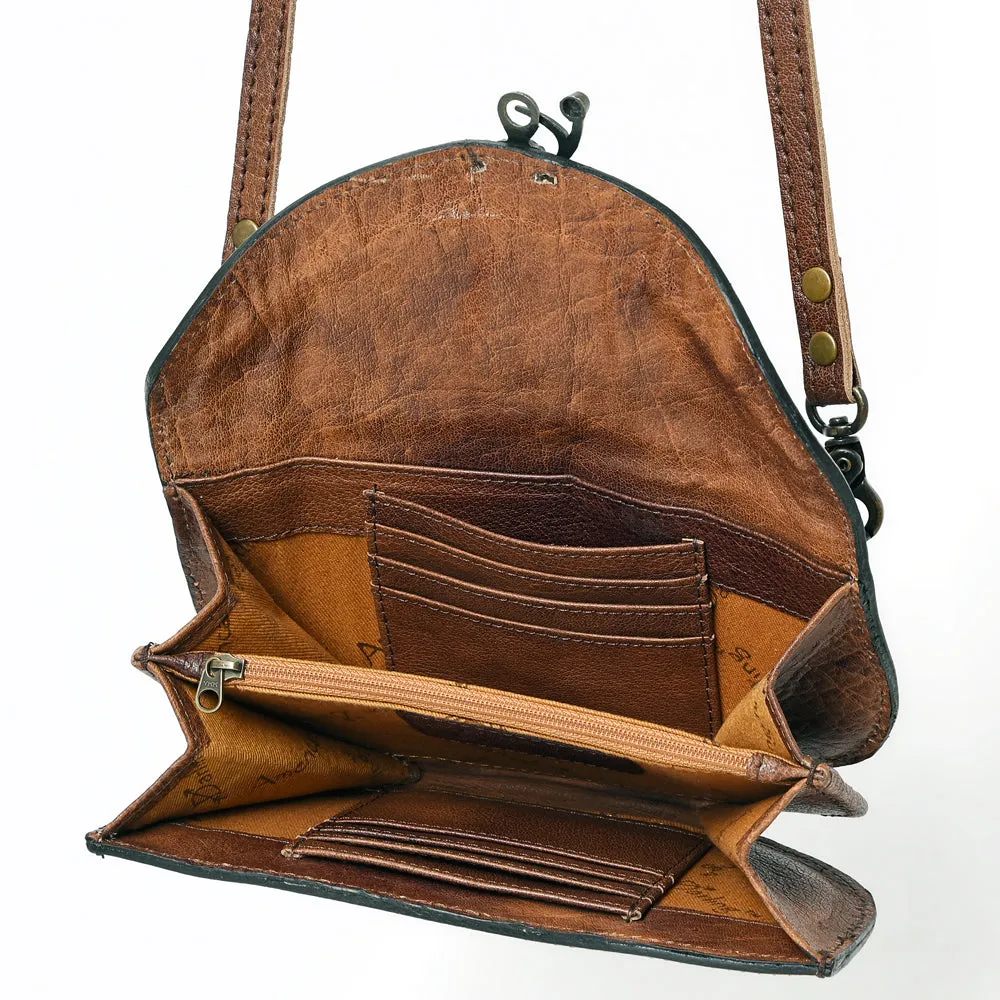 ADBG829G American Darling Hand Tooled Saddle Blanket Genuine Leather Women Bag Western Handbag Purse