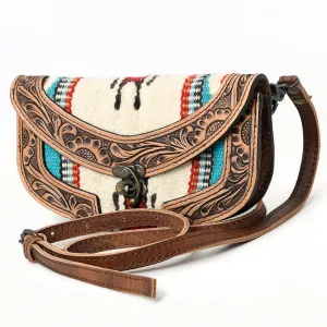 ADBG829G American Darling Hand Tooled Saddle Blanket Genuine Leather Women Bag Western Handbag Purse
