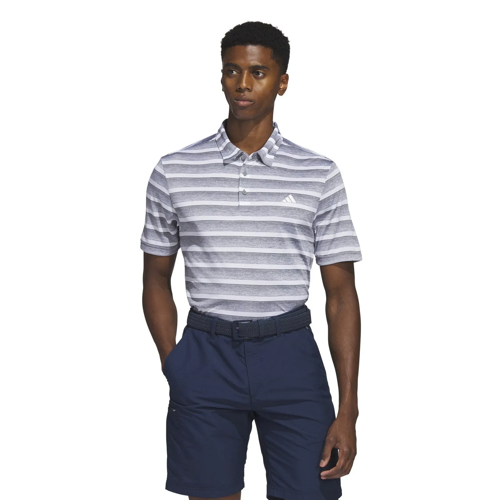 adidas 2-Colour Stripe Golf Polo Shirt IA5444