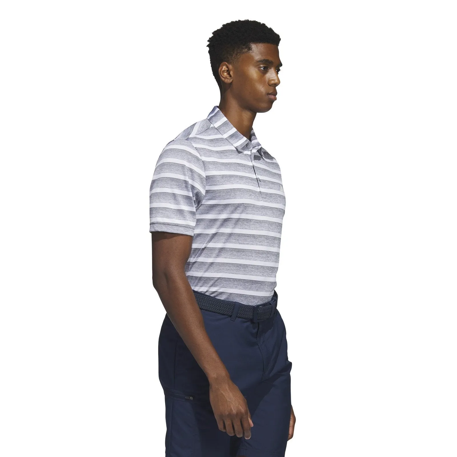 adidas 2-Colour Stripe Golf Polo Shirt IA5444