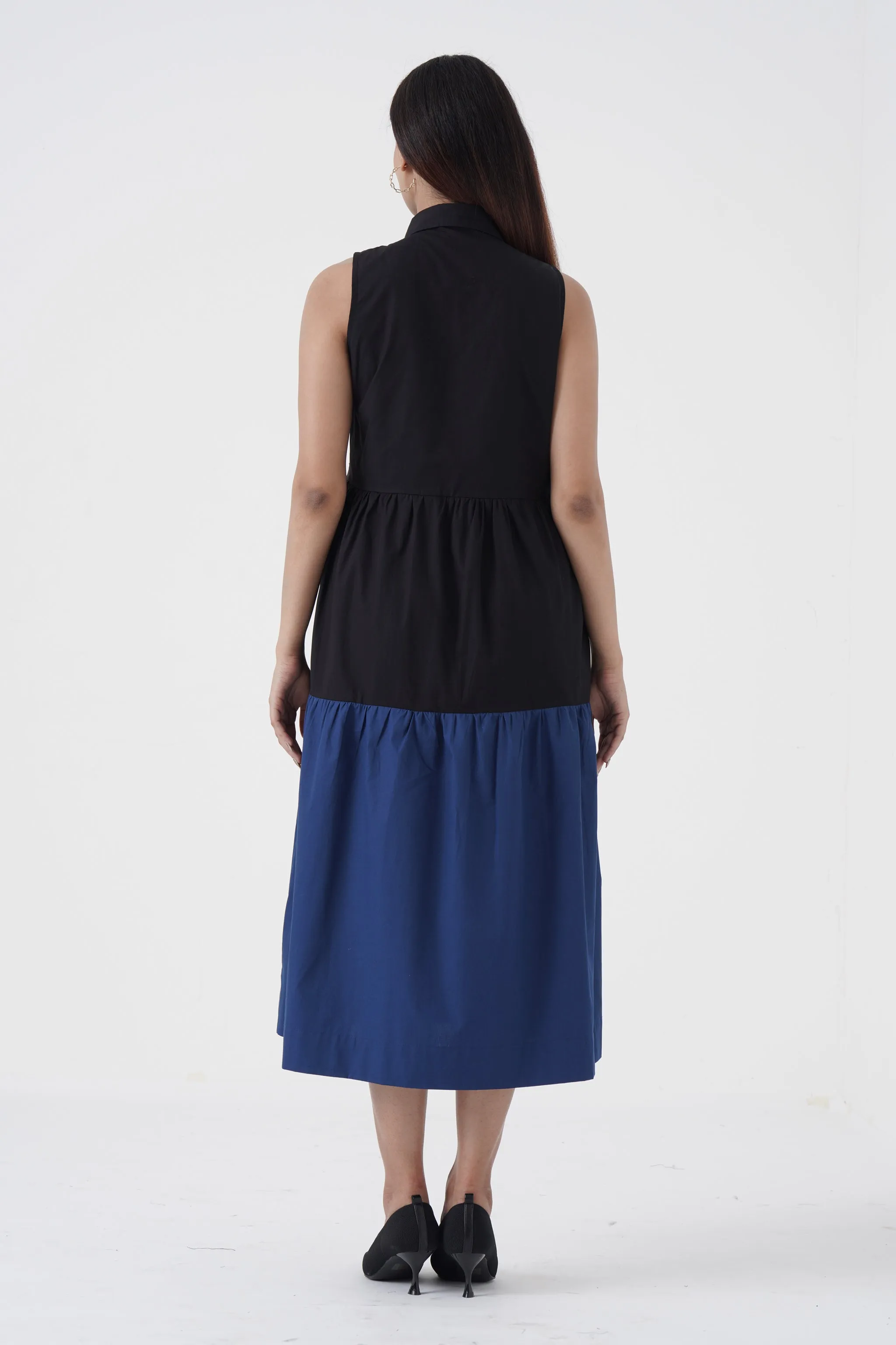 Affable - Shirt tier dress - Blue