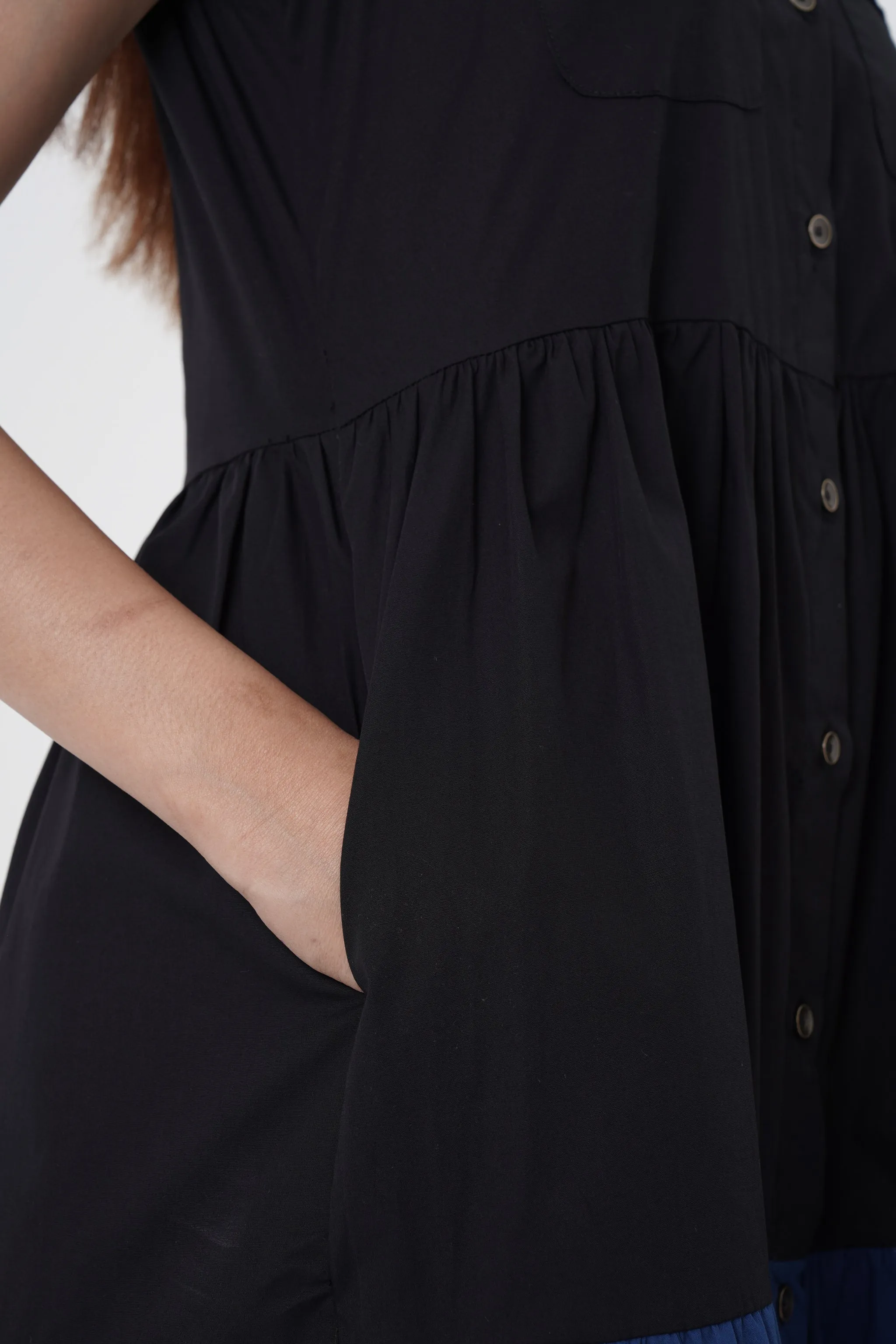 Affable - Shirt tier dress - Blue