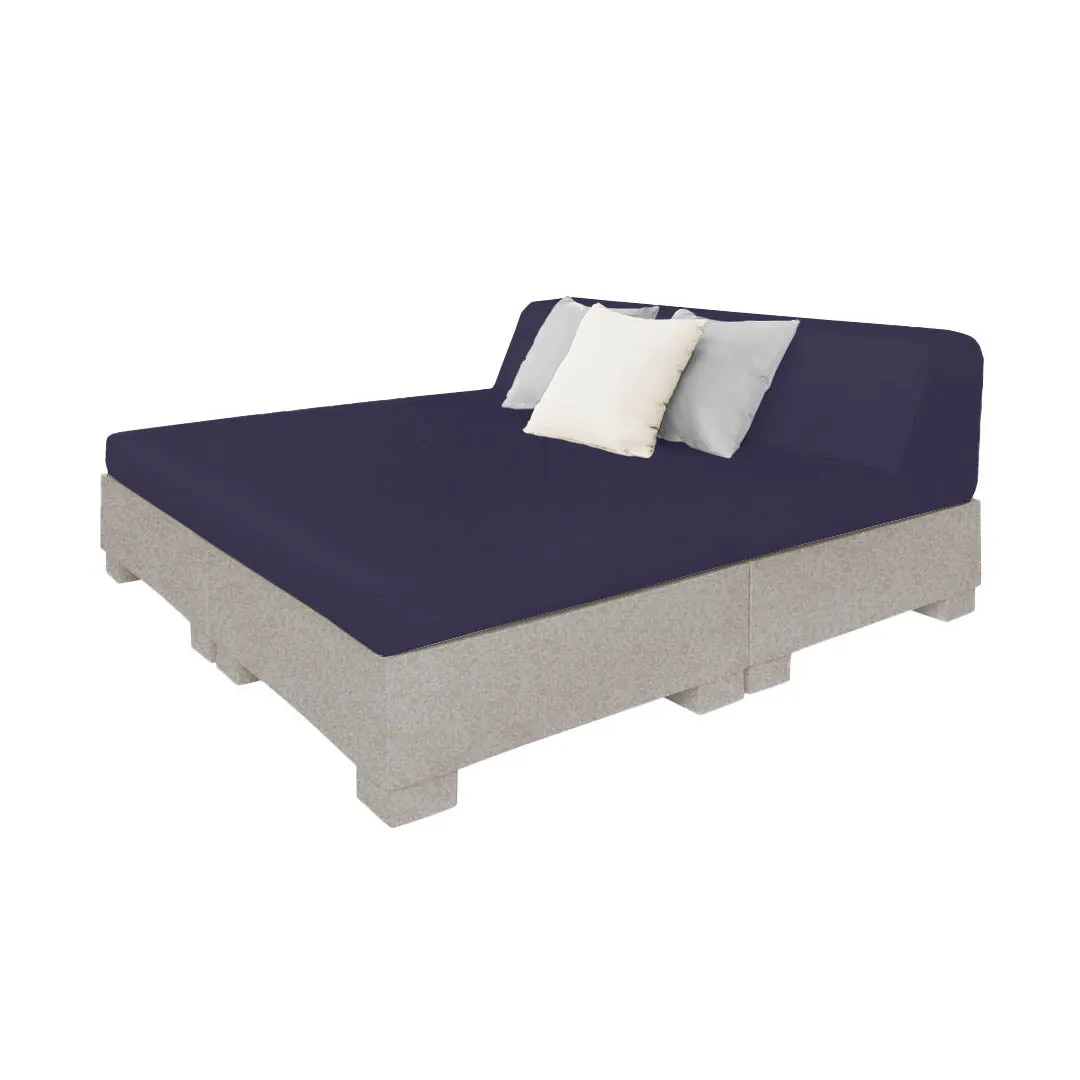 Affinity Square Sunbed with Backrest - Pool & Patio Daybed