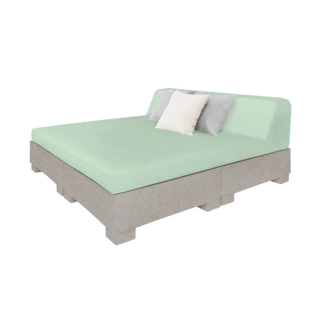 Affinity Square Sunbed with Backrest - Pool & Patio Daybed