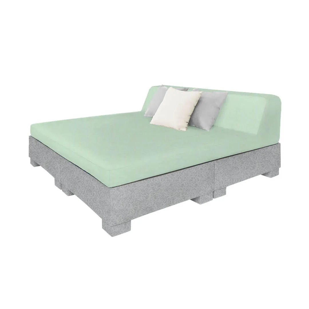 Affinity Square Sunbed with Backrest - Pool & Patio Daybed