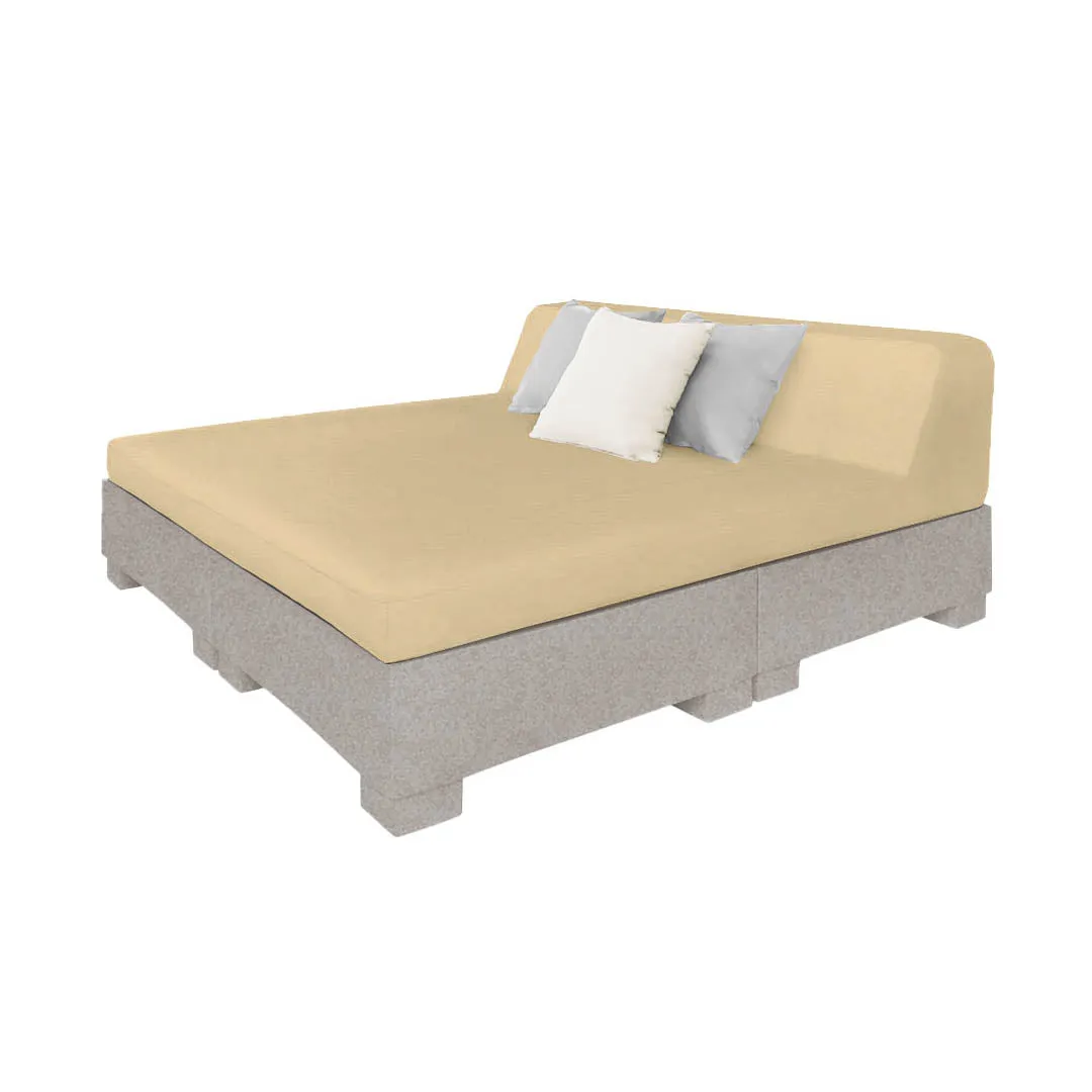 Affinity Square Sunbed with Backrest - Pool & Patio Daybed