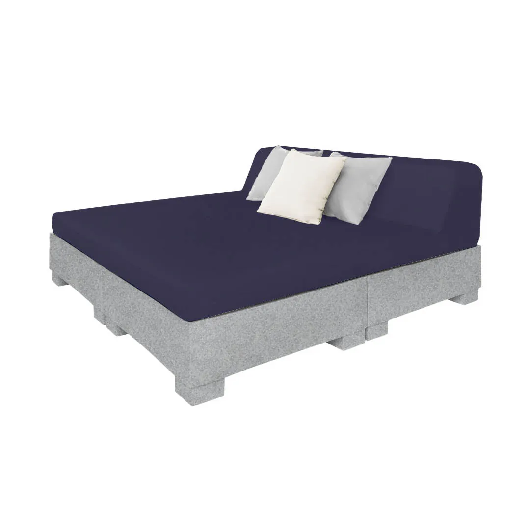 Affinity Square Sunbed with Backrest - Pool & Patio Daybed