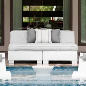 Affinity Square Sunbed with Backrest - Pool & Patio Daybed