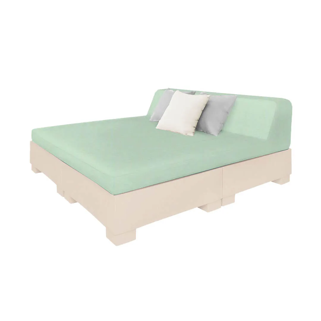 Affinity Square Sunbed with Backrest - Pool & Patio Daybed