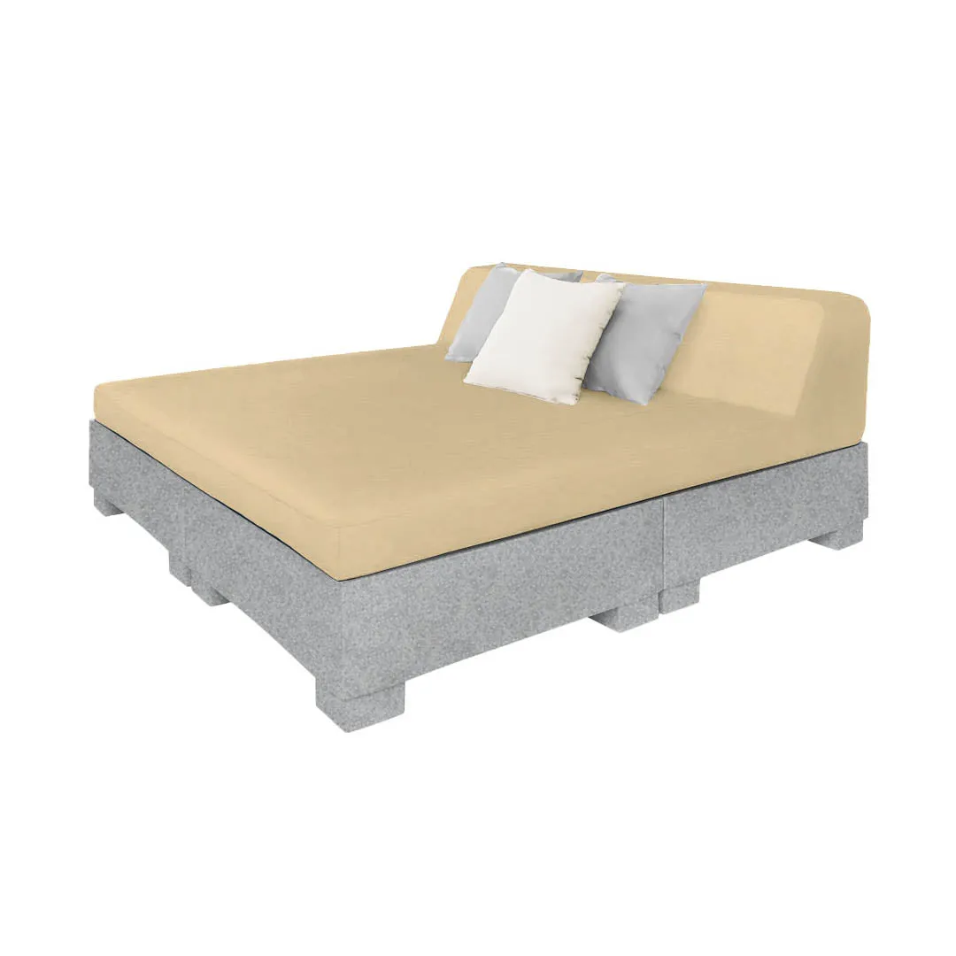 Affinity Square Sunbed with Backrest - Pool & Patio Daybed