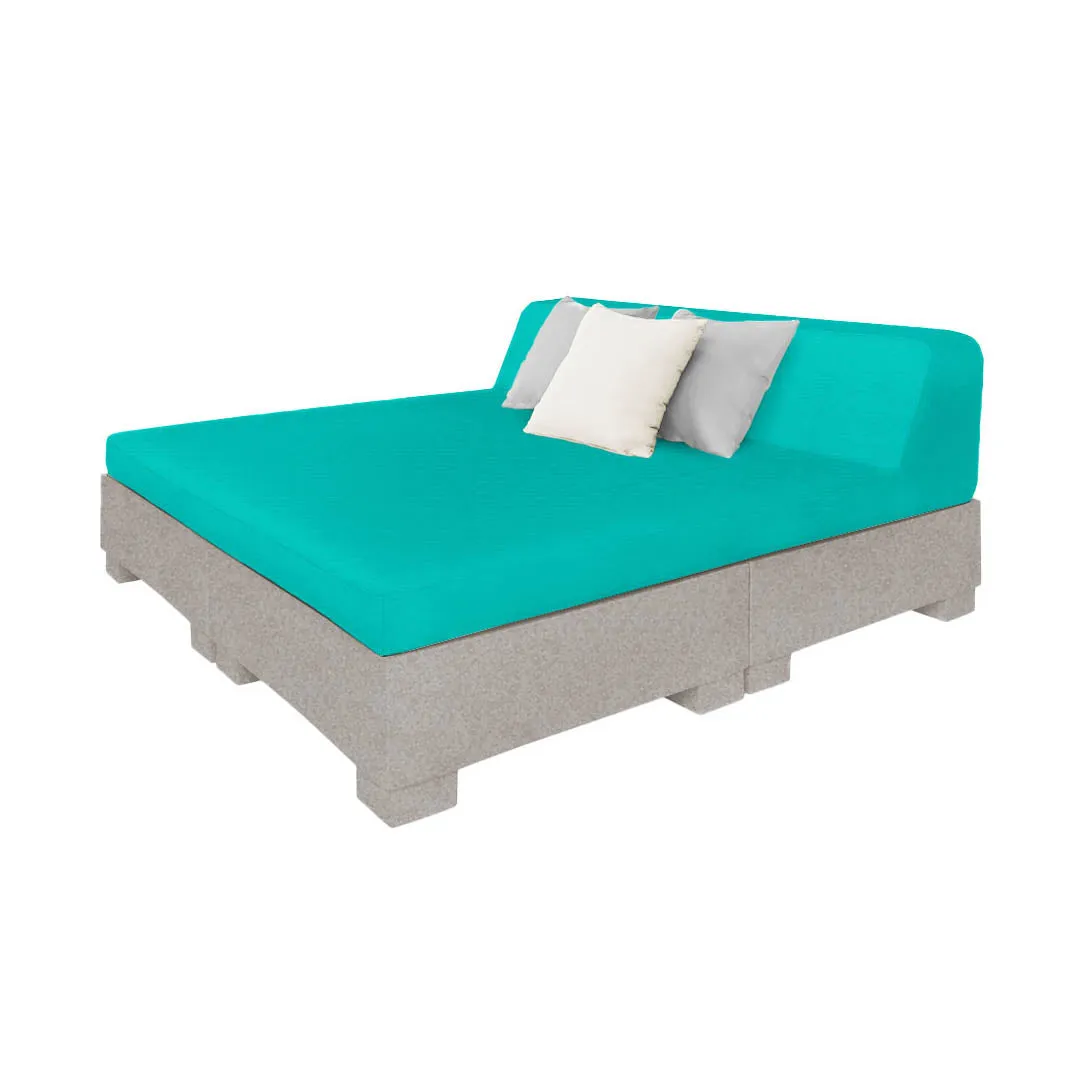 Affinity Square Sunbed with Backrest - Pool & Patio Daybed