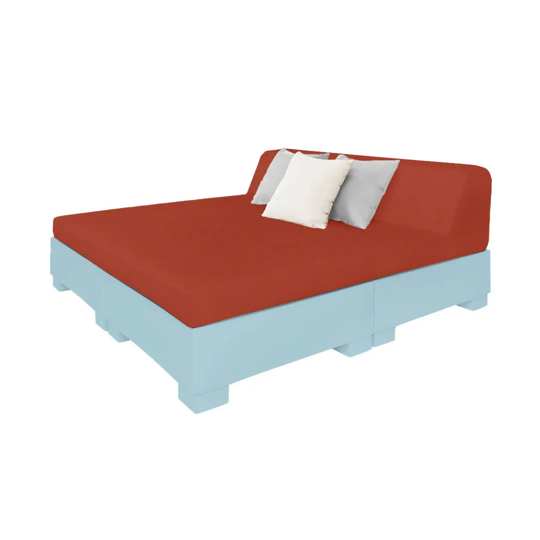 Affinity Square Sunbed with Backrest - Pool & Patio Daybed