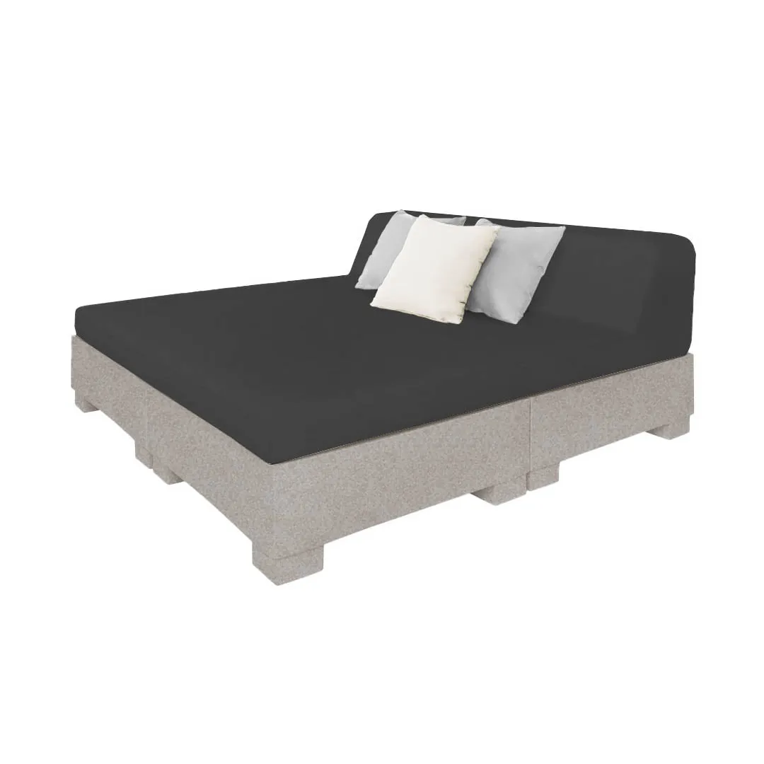 Affinity Square Sunbed with Backrest - Pool & Patio Daybed