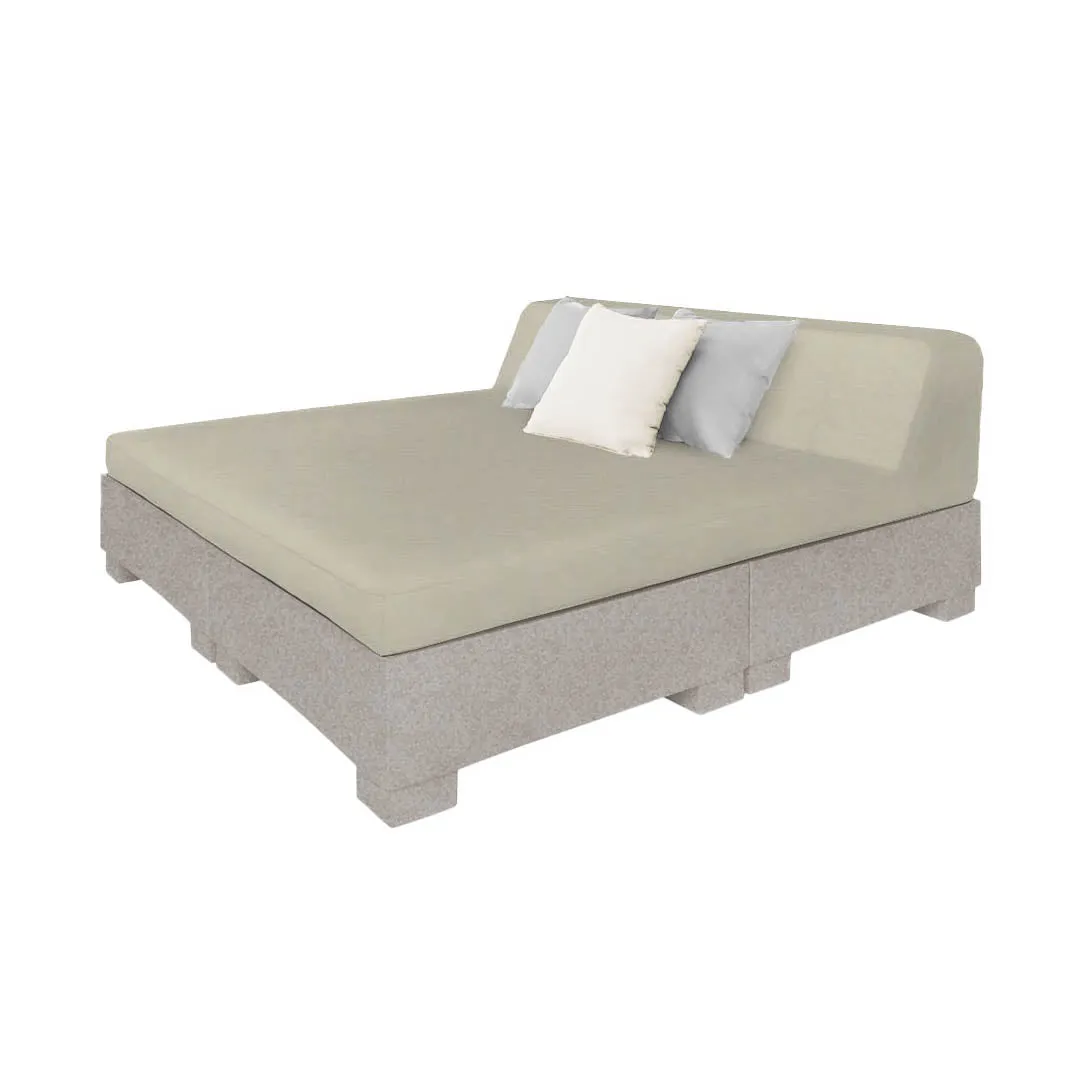 Affinity Square Sunbed with Backrest - Pool & Patio Daybed