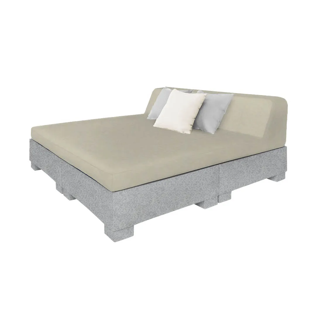 Affinity Square Sunbed with Backrest - Pool & Patio Daybed