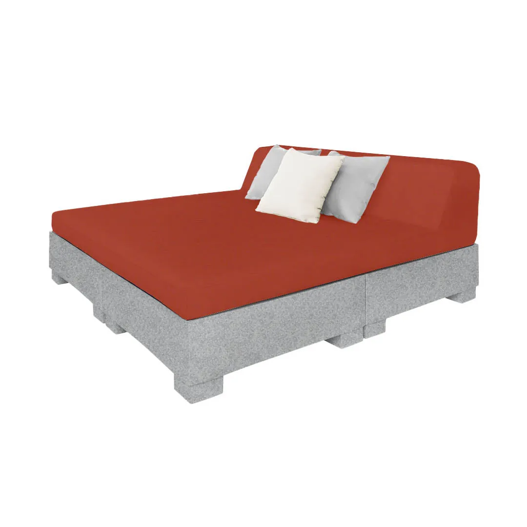 Affinity Square Sunbed with Backrest - Pool & Patio Daybed