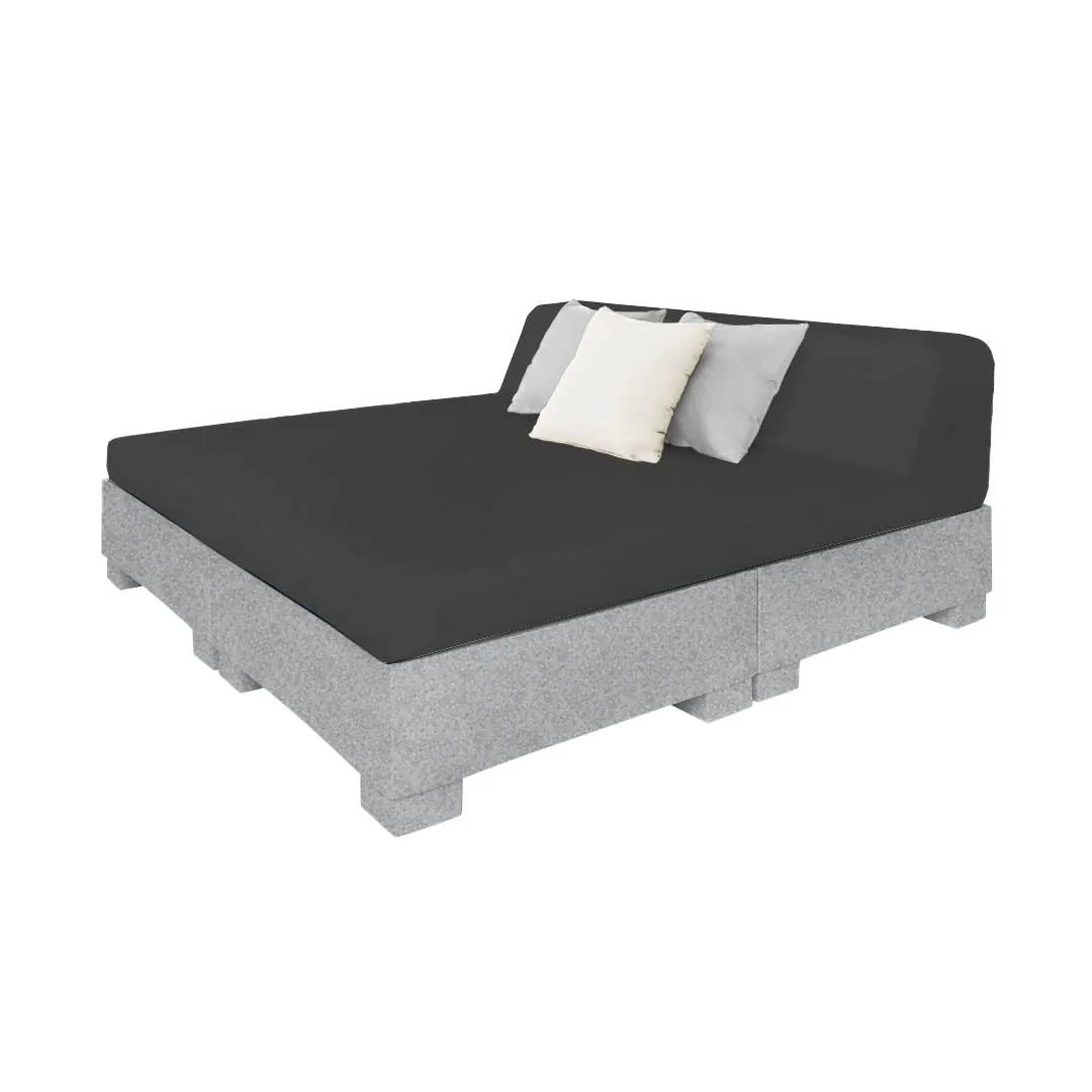 Affinity Square Sunbed with Backrest - Pool & Patio Daybed