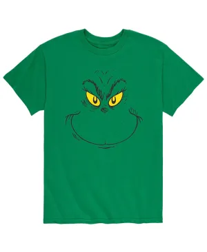 AIRWAVES Men's Dr. Seuss Grinch Face T-Shirt, Green
