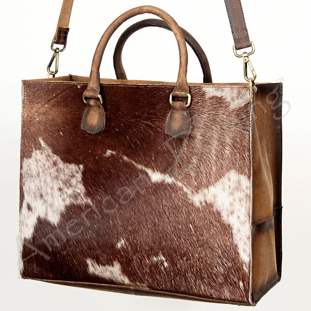 American Darling ADBGI135B Tote Hair On Genuine Leather Women Bag Western Handbag Purse