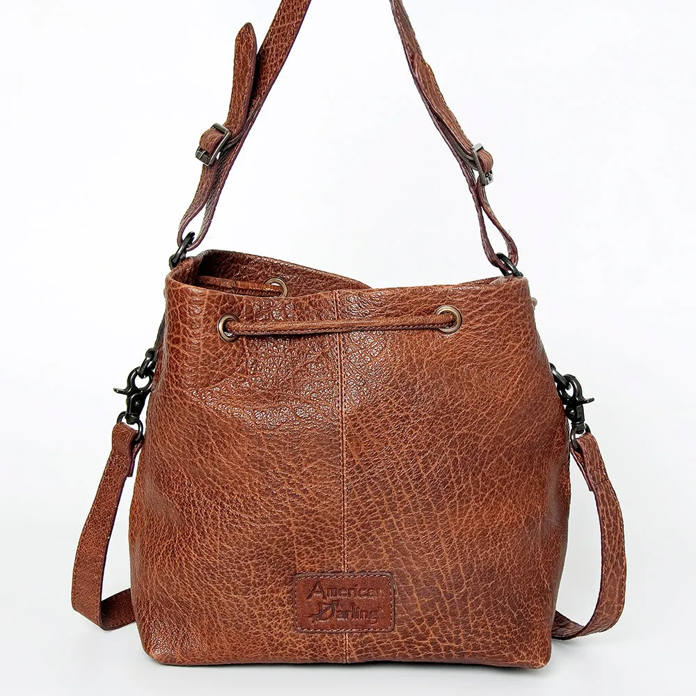 American Darling ADBGZ454A Tote Hand Tooled Genuine Leather women bag western handbag purse