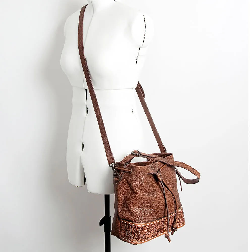 American Darling ADBGZ454A Tote Hand Tooled Genuine Leather women bag western handbag purse