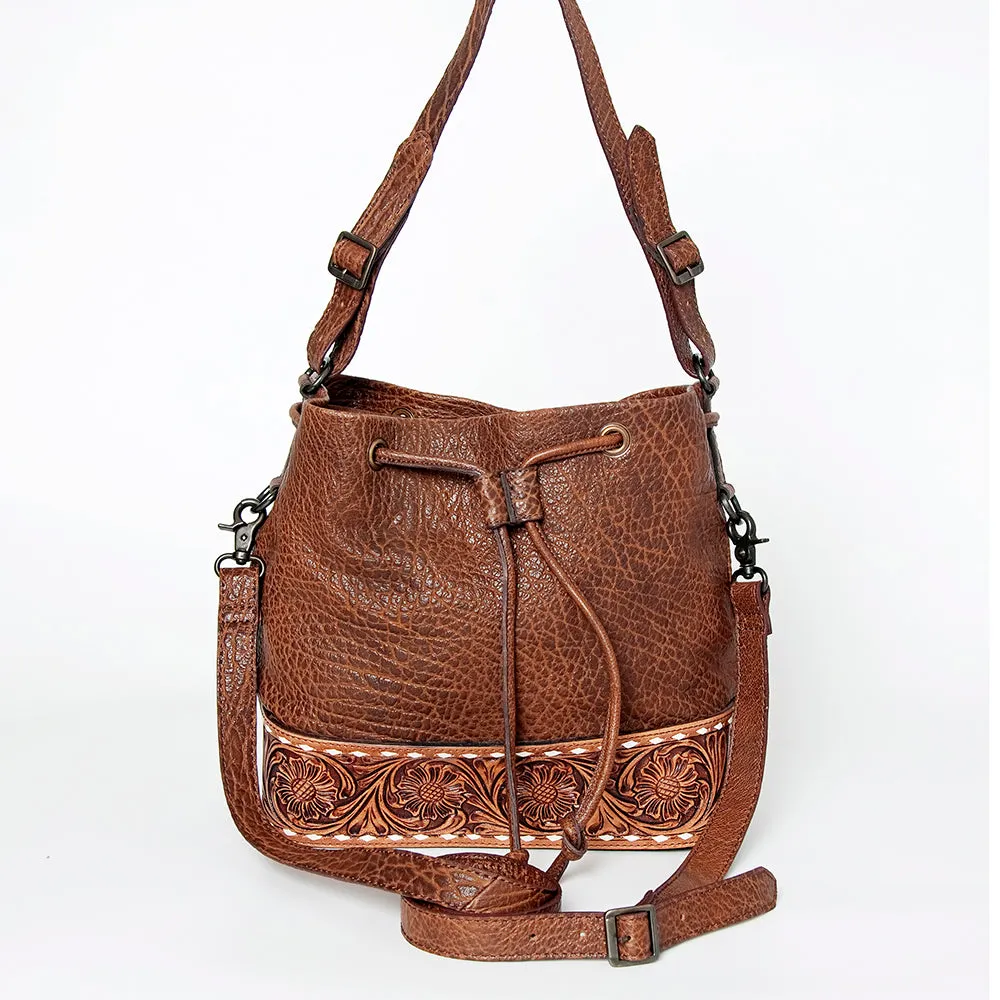 American Darling ADBGZ454A Tote Hand Tooled Genuine Leather women bag western handbag purse