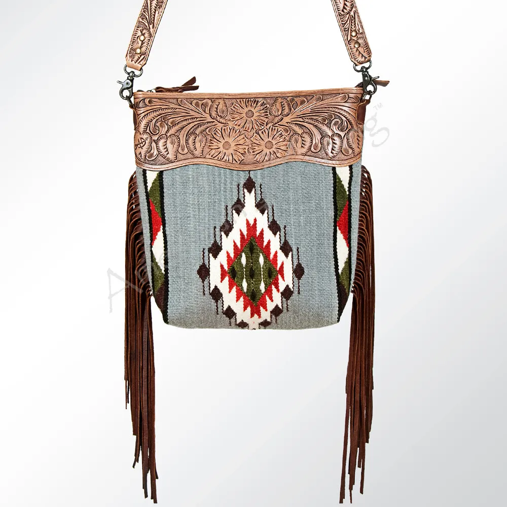 American Darling Signature Crossbody Hand Tooled Saddle Blanket Genuine Leather Women Bag Western Handbag Purse