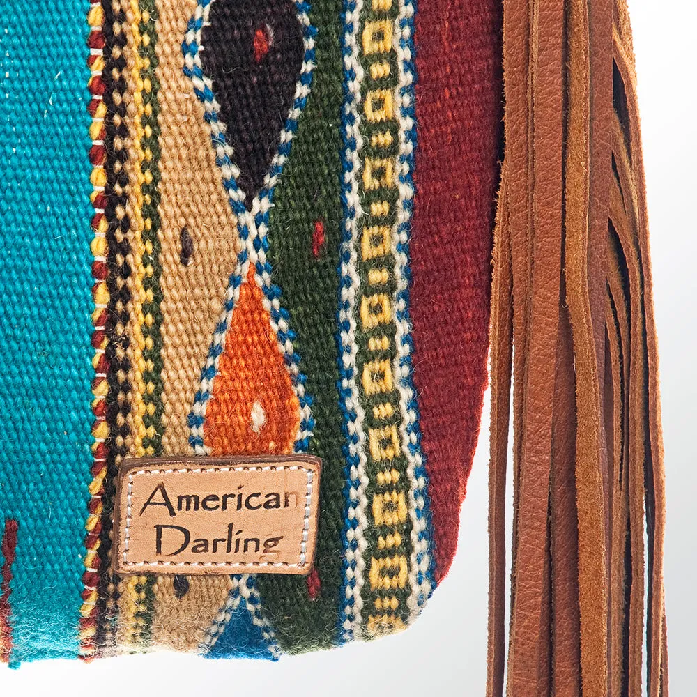 American Darling Signature Crossbody Hand Tooled Saddle Blanket Genuine Leather Women Bag Western Handbag Purse