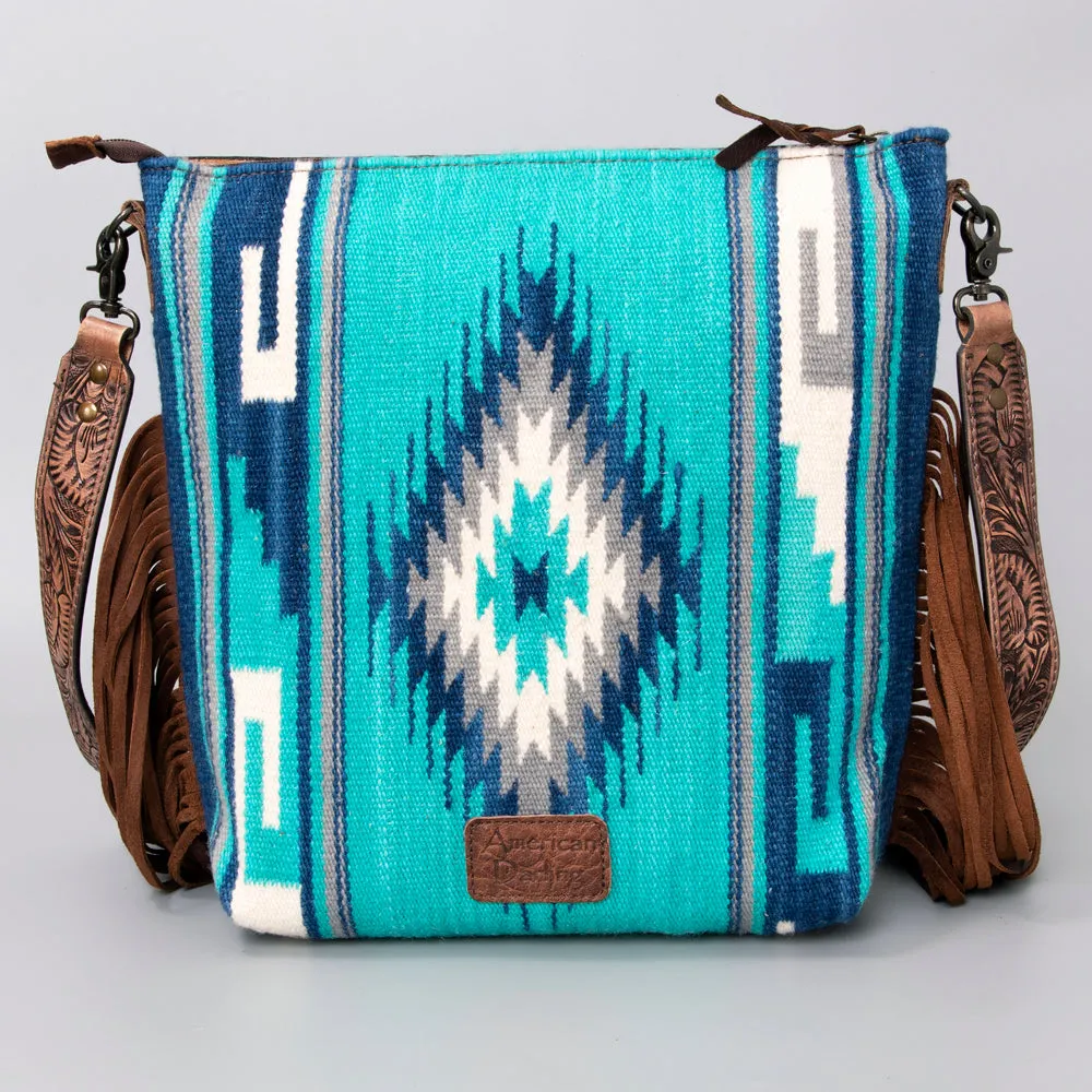 American Darling Signature Crossbody Hand Tooled Saddle Blanket Genuine Leather Women Bag Western Handbag Purse