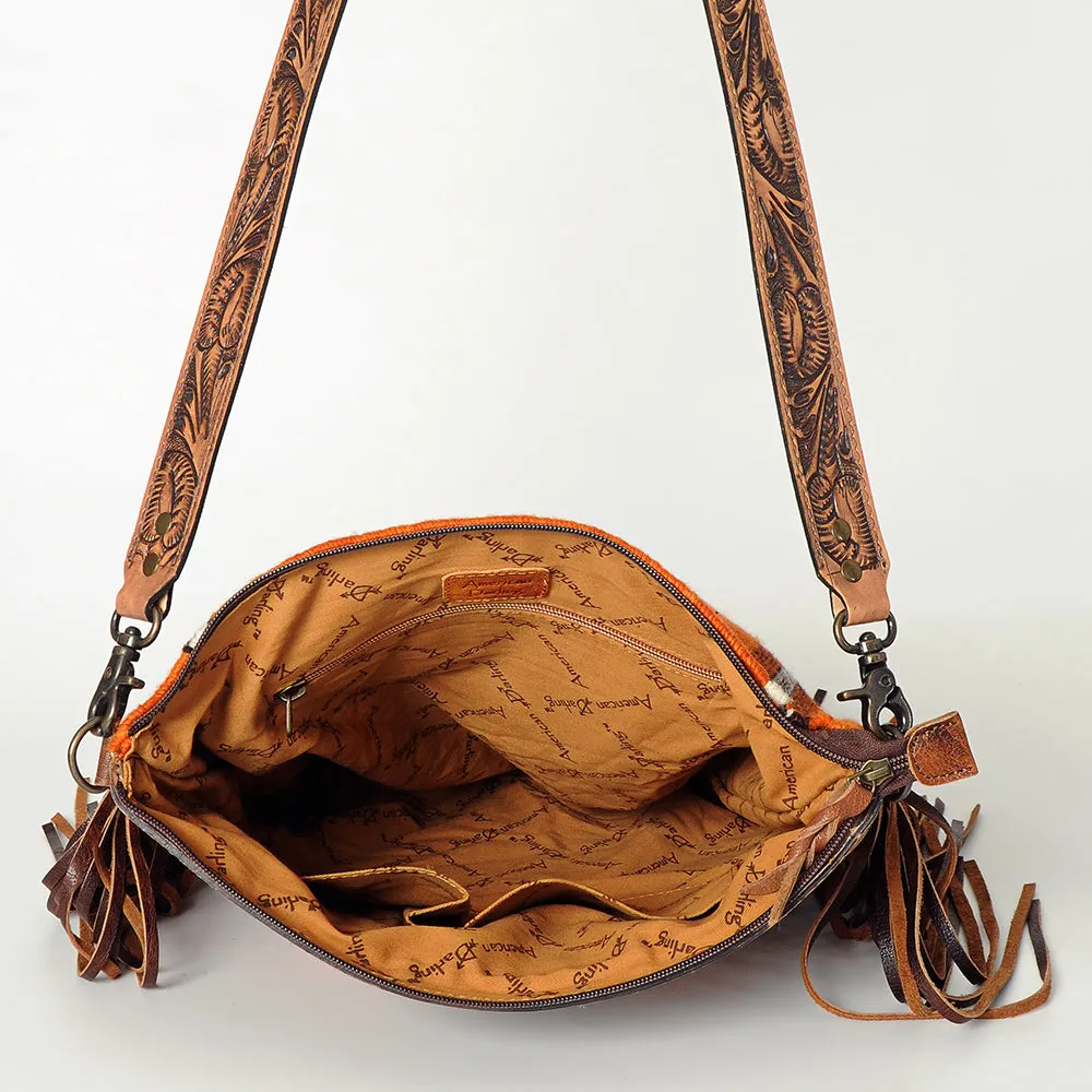 American Darling Signature Crossbody Hand Tooled Saddle Blanket Genuine Leather Women Bag Western Handbag Purse