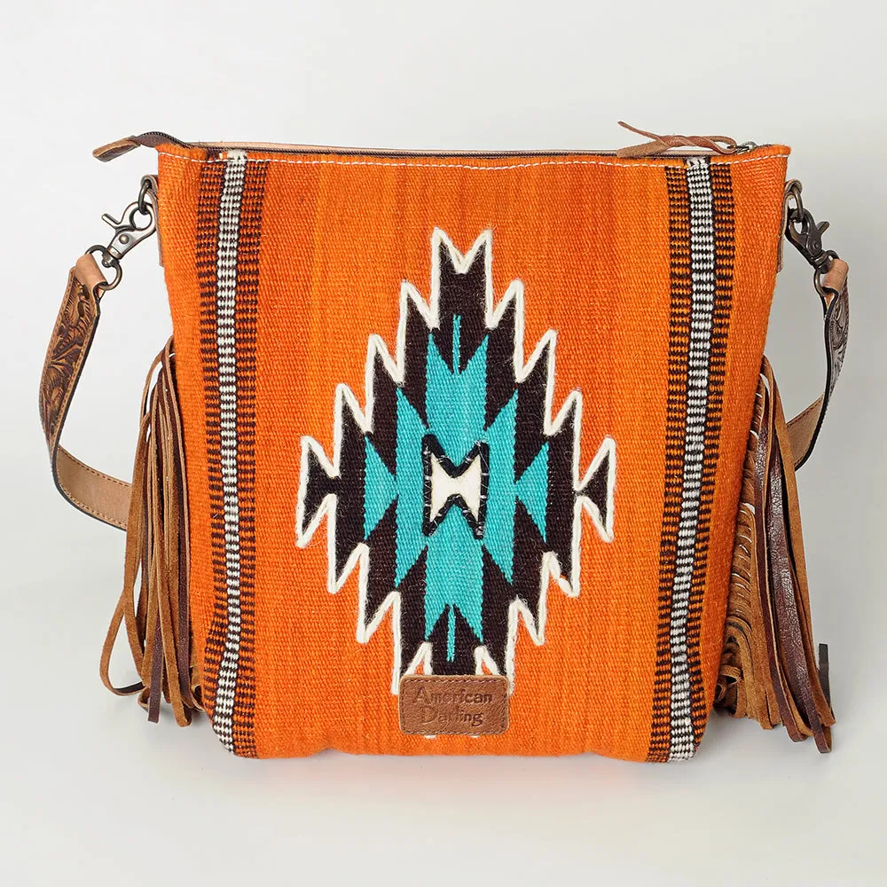 American Darling Signature Crossbody Hand Tooled Saddle Blanket Genuine Leather Women Bag Western Handbag Purse