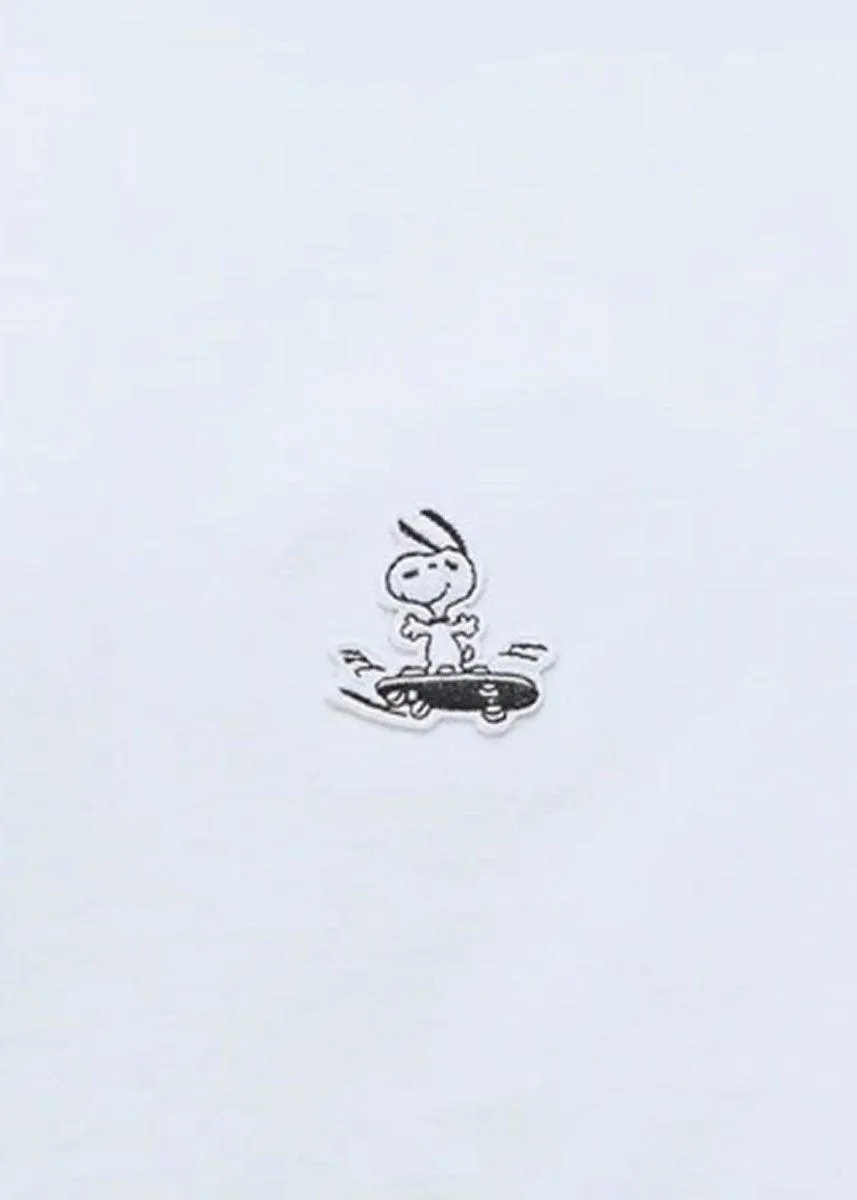 Anya Snoopy skateboard T-shirt - White