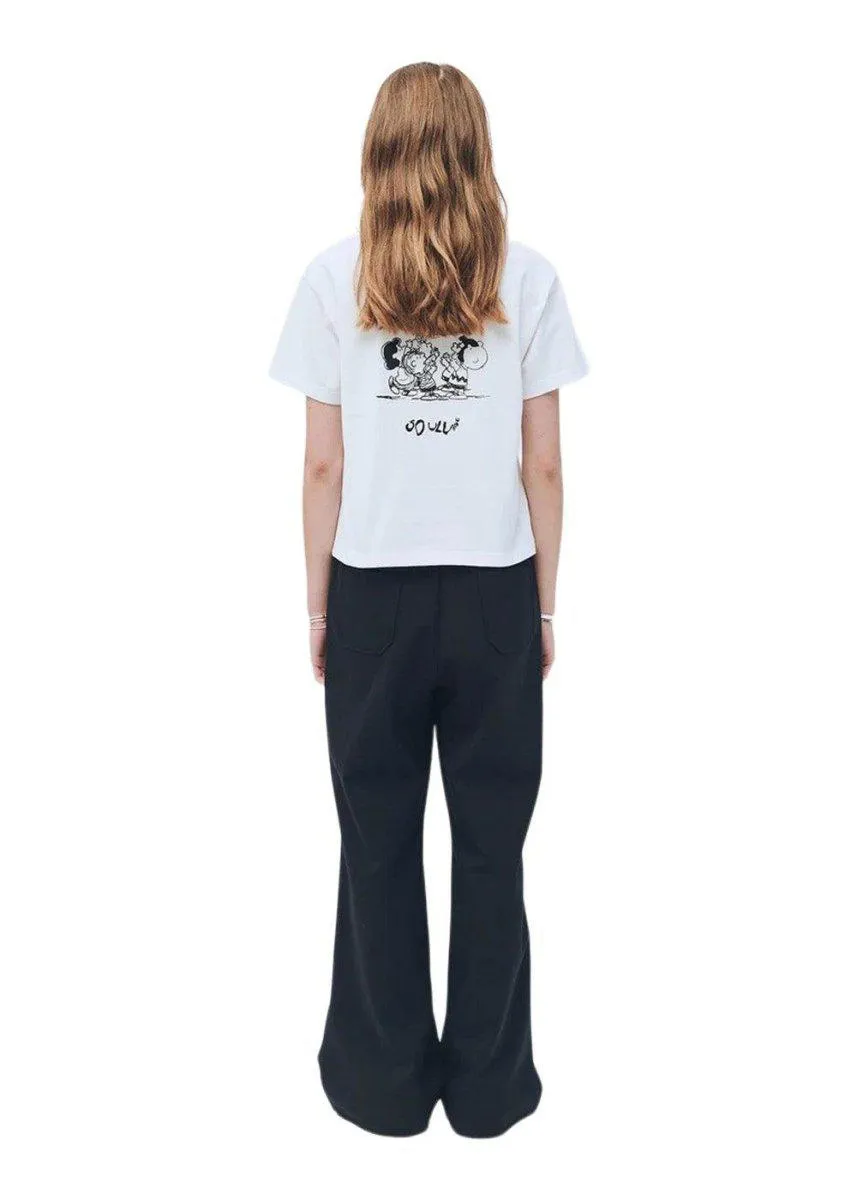 Anya Snoopy skateboard T-shirt - White