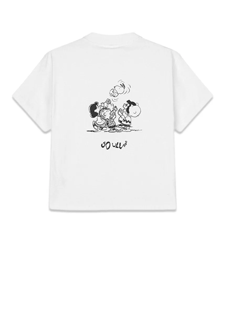 Anya Snoopy skateboard T-shirt - White