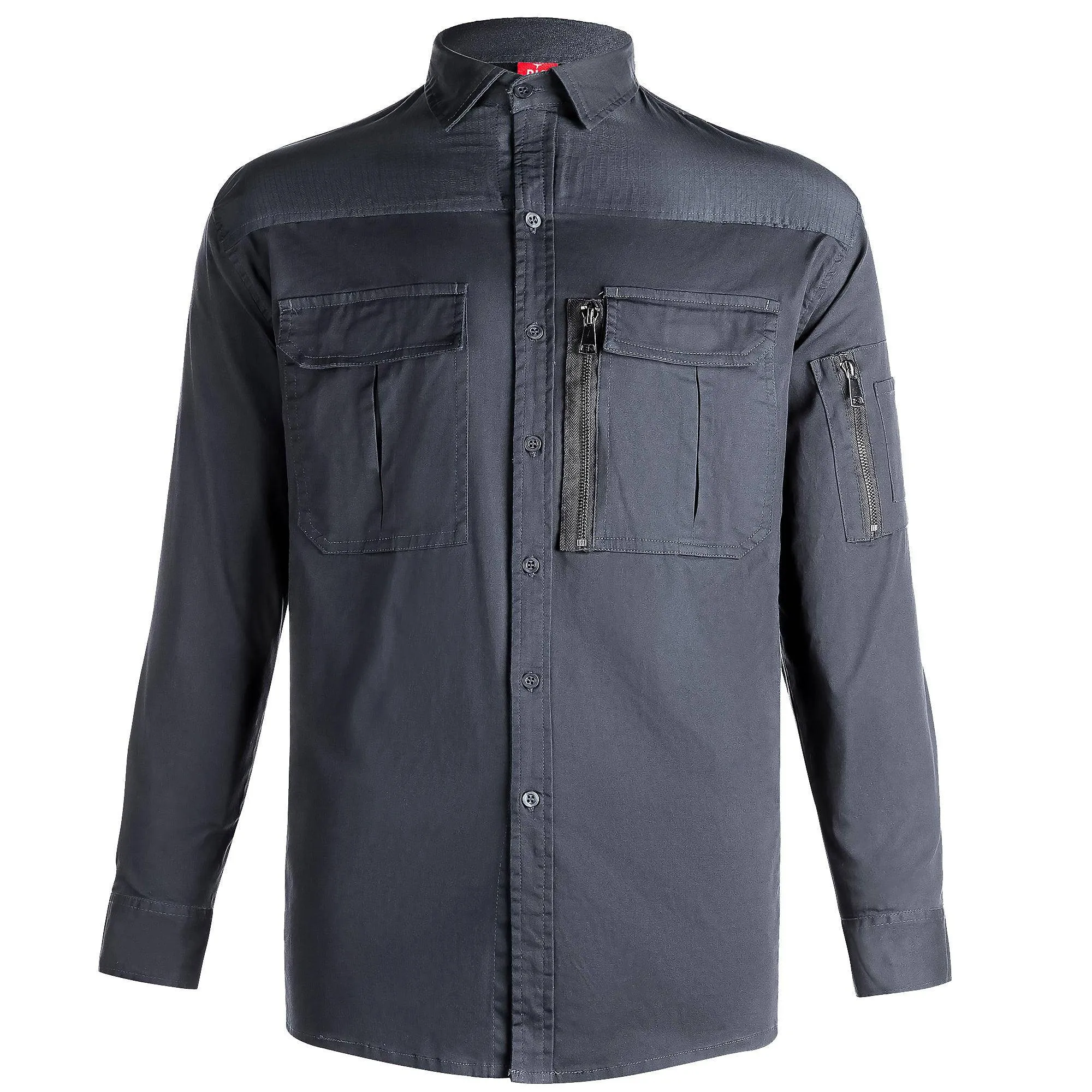 Big Bee ZIP Mens Work Shirts, Stretch Cotton