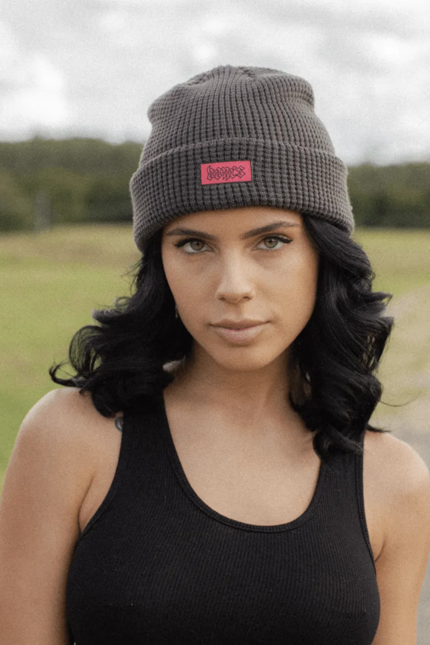 BILLY BONES CLUB WAFFLE KNIT BEANIE - DOOM STEEZE