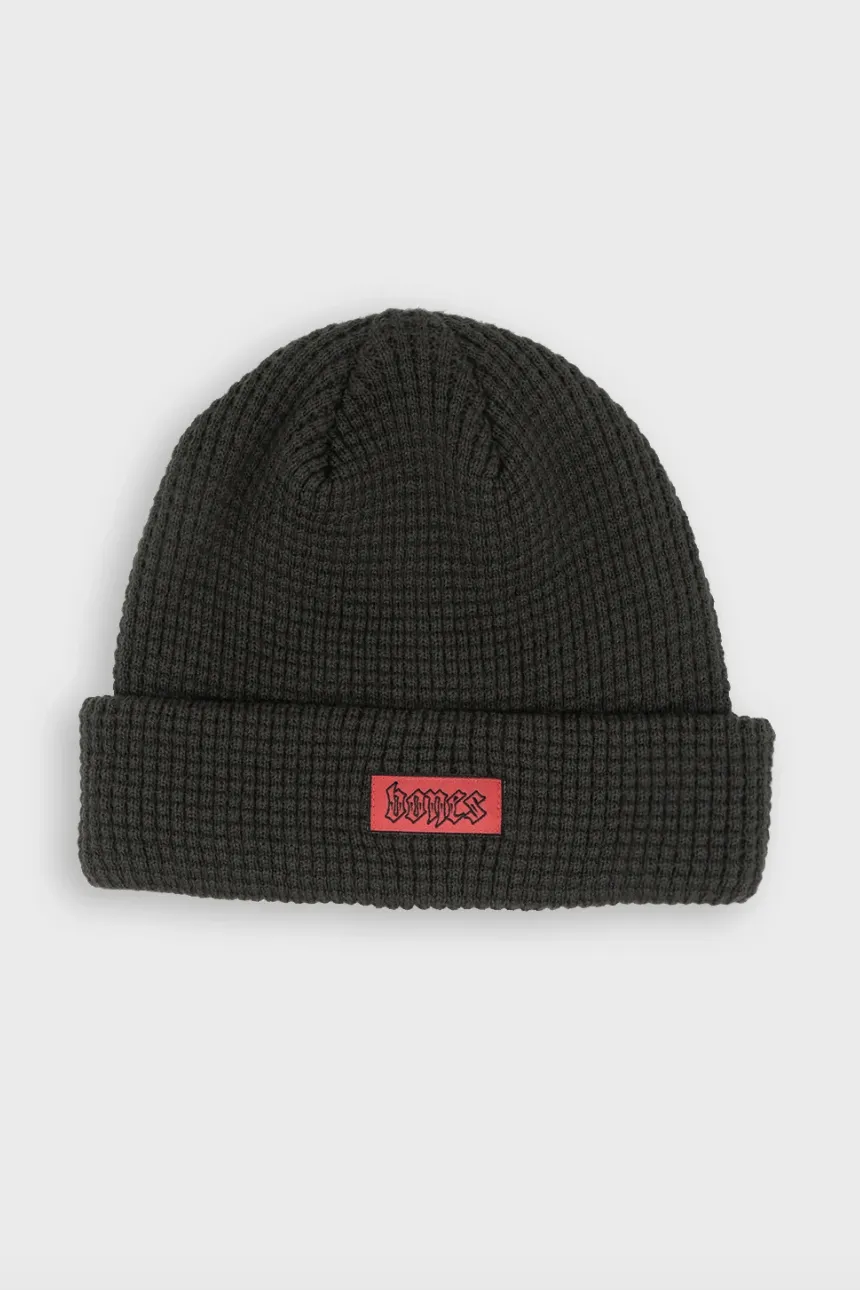 BILLY BONES CLUB WAFFLE KNIT BEANIE - DOOM STEEZE