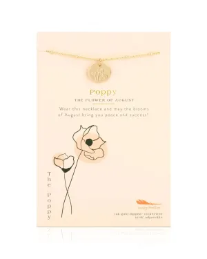 Birth Flower Necklace - August