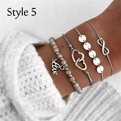 Bohemian Heart Bracelet Set  Trend