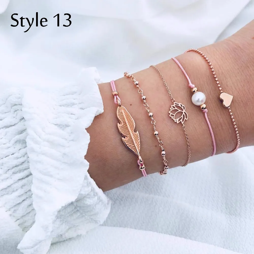 Bohemian Heart Bracelet Set  Trend