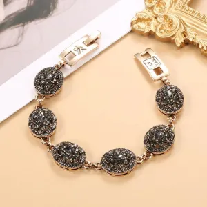 Bohemian Rhinestone Charm Bracelet