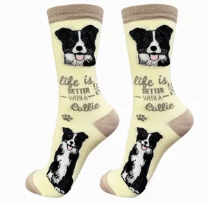 Border Collie - Life is Better Socks
